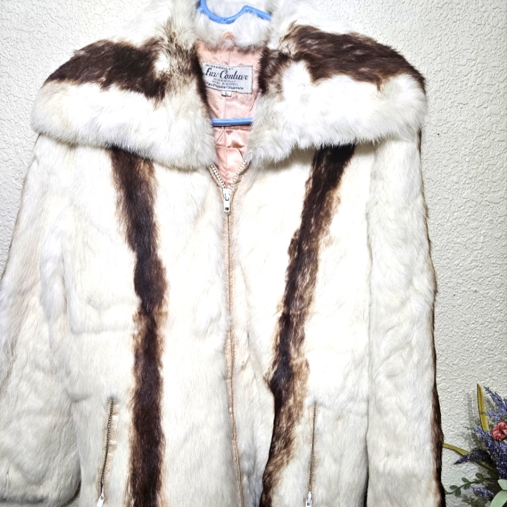 Vintage  rabbit fur coat